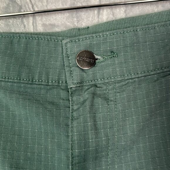 Carhartt Women’s Green Utility Work Shorts Size 16 - Picture 6 of 11
